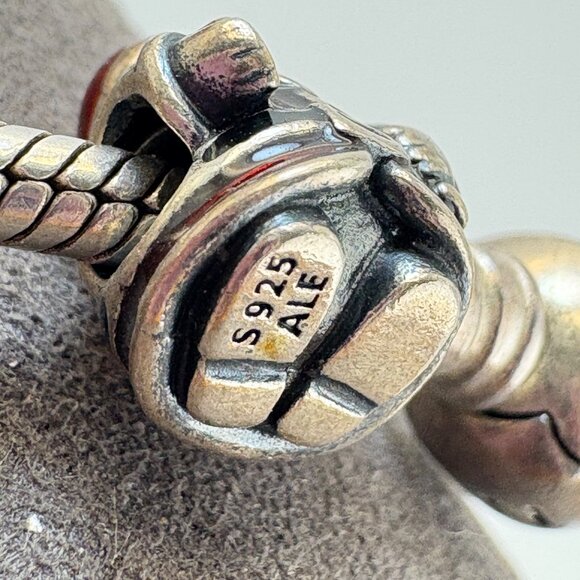 Pandora ALE Sterling Silver 925 Santa Claus Christmas Charm Bracelet 7" Length - Picture 8 of 16